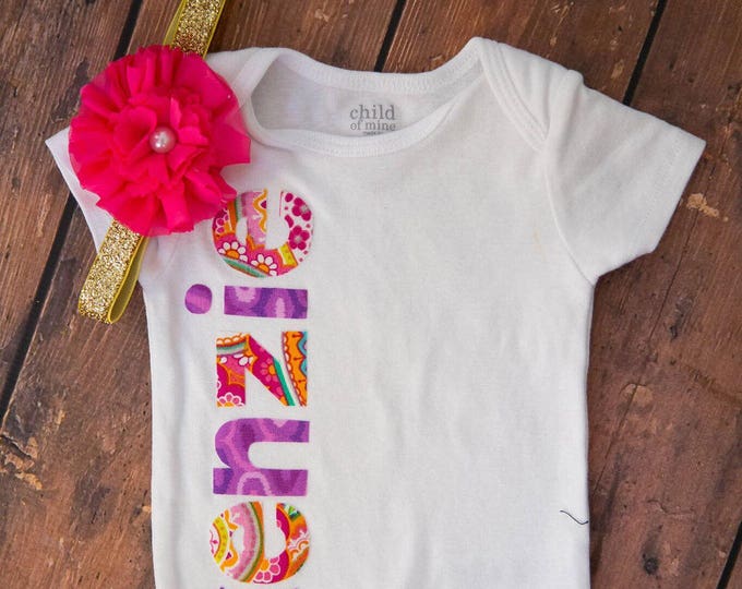 Custom Monogrammed Name Outfit! Personalized Baby Girl Bodysiut / Baby Shower Gift / Baby Girl Personalized Gift / Personalized gift