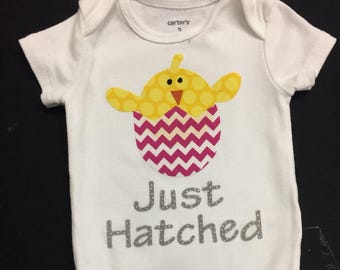 Personalized Easter "Just Hatched" Easter Outfit!