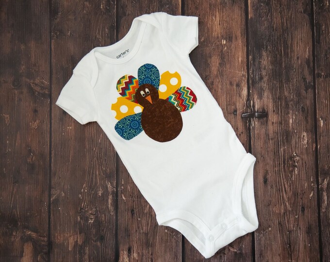 Thanksgiving Turkey Outfit for baby boy or girl! Baby Thanksgiving Bodysuit / Turkey Bodysuit / Baby Boy Thanksgiving