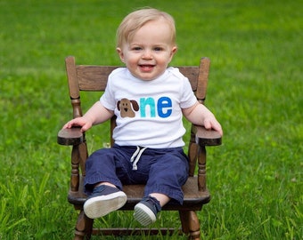 Puppy PAWty 1st Birthday Outfit! Puppy First Birthday Bodysuit! Boy Puppy birthday / boy puppy birthday shirt / dog themed birhday shirt