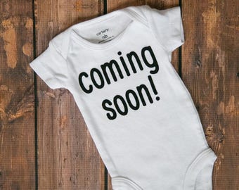 Coming Soon Baby Announcement Bodysuit - Pregnancy Reveal Outfit