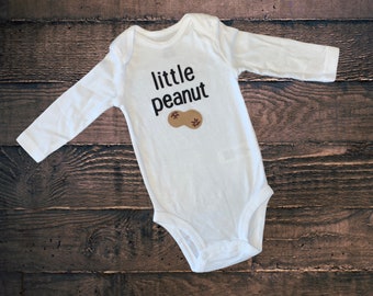 Little Peanut baby boy or girl unisex Bodysuit! Coming home outfit!