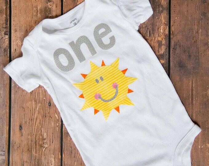 You Are My Sunshine First Birthday Outfit! Fun In The Sun 1st Birthday Bodysuit / Fun To Be One / My Only Sunshine Birthday Shirt