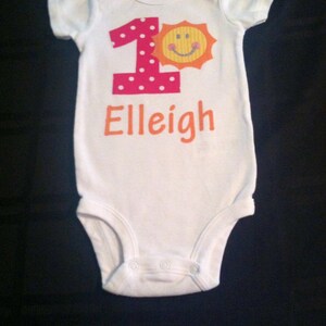 You Are My Sunshine First Birthday Outfit! / 1st Birthday / Sunshine Birthday / Sun Outfit / Baby Girl Birthday / Personalized Birthday
