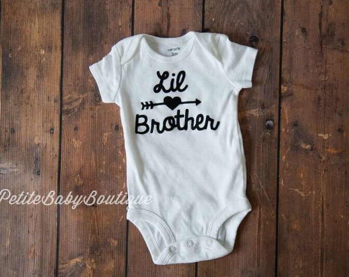 lil brother bodysuit / little brother / Coming home outfit / baby boy hospital outfit / baby boy / baby brother