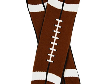 Football Leg Warmers! Newborn or One Size Legging / Baby Leggings / Football Laces Leg Warmer / First Year Down / 1st Down Birthday / 1 down