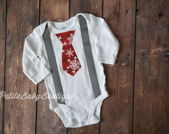 Christmas Tie and Suspender Outfit!