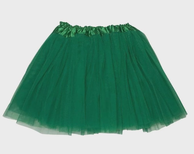 Kelly Green Infant Tutu: Satin Bow, First Birthday Outfit