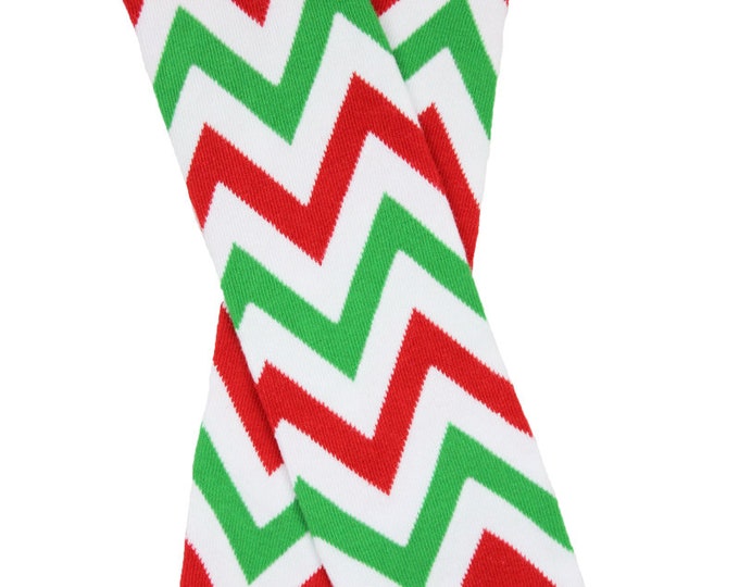 Red and Green Christmas Chevron Striped Leg Warmers! Newborn & One Size Legging / Baby Leggings/ Christmas Leg Warmer / Baby's 1st Christmas