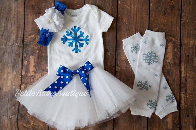 baby girl snowflake outfit