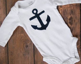 Navy blue anchor outfit!