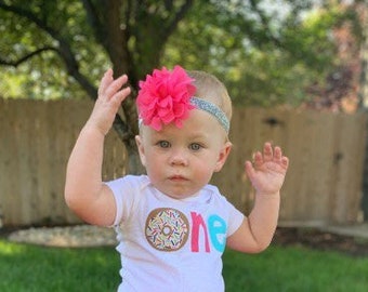 Donut First Birthday Bodysuit - Pink Sprinkle Outfit