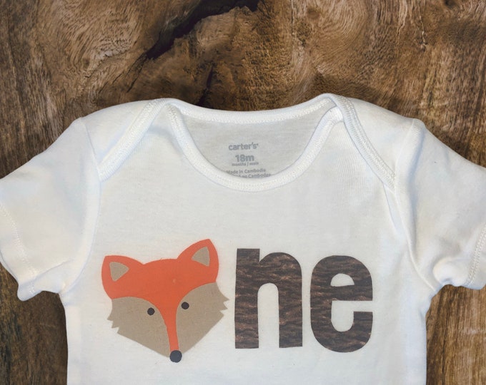 Fox 1st Birthday Outfit! Forest Friends First Birthday Outfit! Woodland Creature Birthday / Baby Birthday shirt