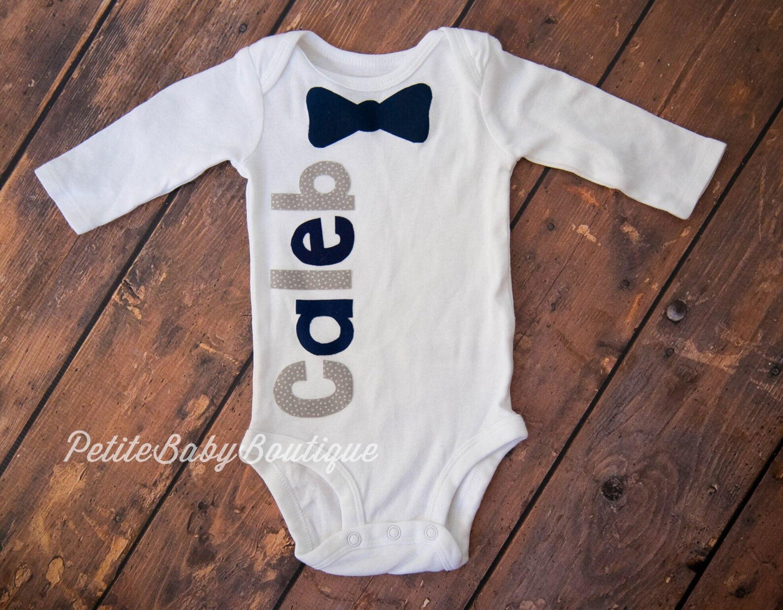Custom Monogrammed One Piece Baby Outfit Etsy