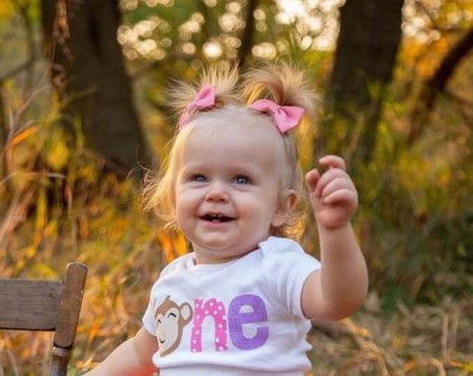 Little Monkey 1st Birthday Bodysuit! Monkey First Birthday Shirt! Girl Wild One birthday / Girl First birthday shirt