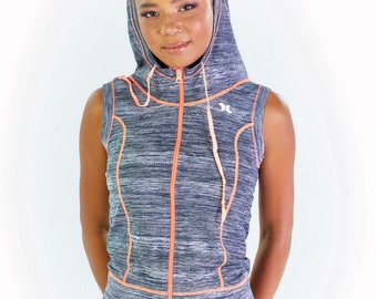 Sleeveless Hoodie Jacket