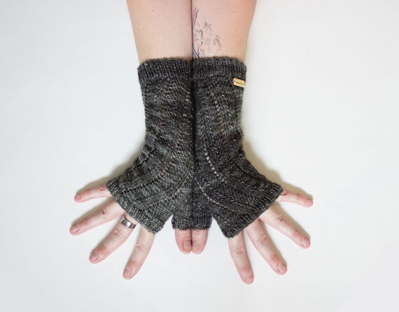 fingerless gloves mittens women's