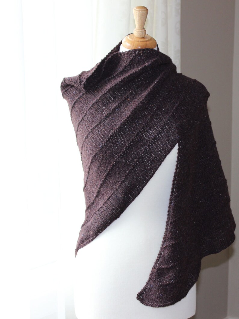 Women's  Shawl ~ Stylish Shawl made with exotic yarn! ~ Rowan Felted Tweed