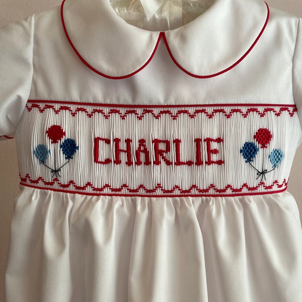 First Birthday Smocked Bubble Etsy