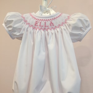Custom name hot sale smocked dress