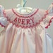 Smocked Dress/bubble/personalized/name/pink/pink Rick Rack Angel ...