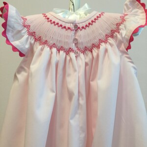 Smocked Dress/bubble/personalized/name/pink/pink Rick Rack Angel ...