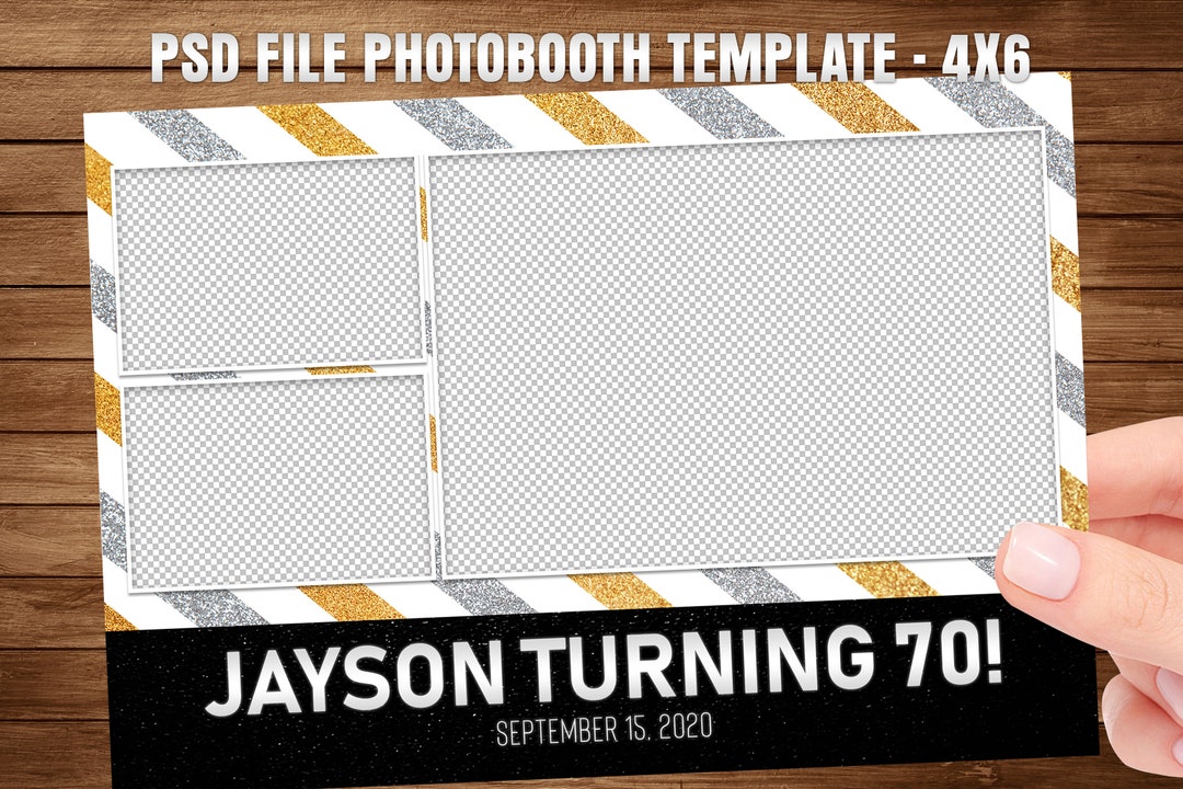 4x6 Booth Template 17 , One Fully Editable File, Instant