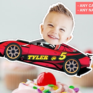 SPORTS Car Cupcake Topper - Any Color (DIGITAL FILE) , Printable CupcakeTopper,   Personalised Cupcake topper, Funny Cupcake Topper