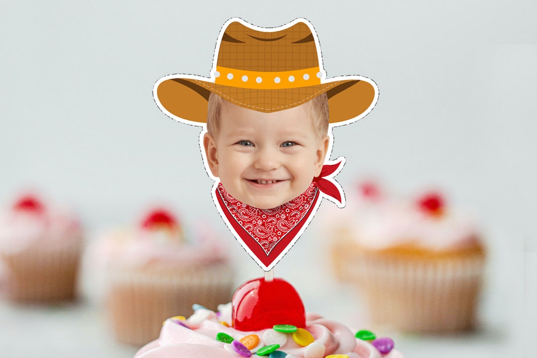 COWBOY Cupcake Topper (DIGITAL FILE) , Printable Cupcaketopper ...