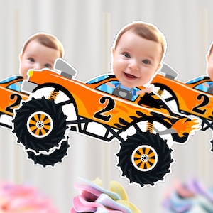 MONSTER TRUCK Cupcake Topper (DIGITAL File) , Printable Cupcaketopper ...