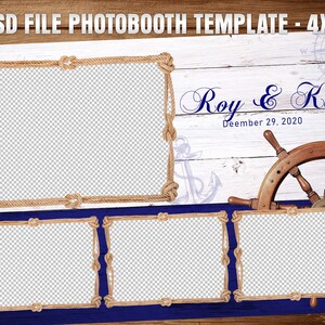 4x6  booth Template #3 , One - Fully Editable Photoshop File, Instant Download