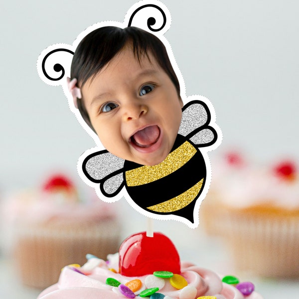 BUMBLEBEE  Cupcake Topper (DIGITAL FILE) , Printable CupcakeTopper,  Personalised Cupcake topper, Birthday Cake topper