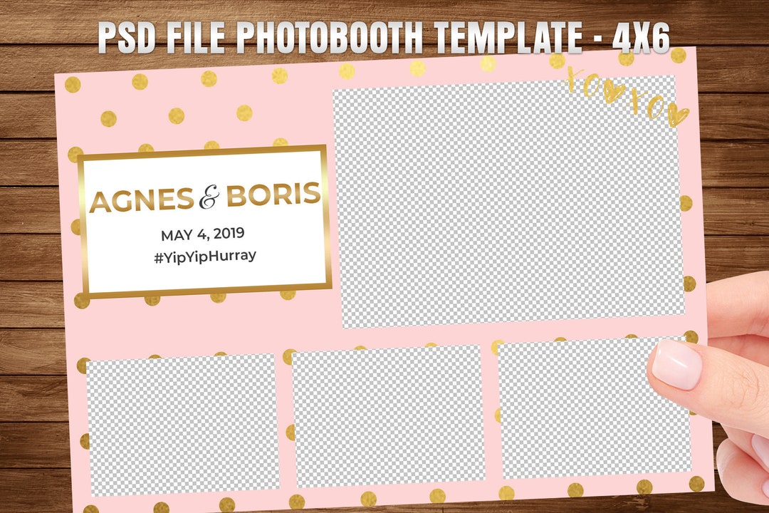 4x6 Booth Template 9, One Fully Editable File, Instant