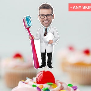 Personalized Dentist Cupcake Topper (Digital File)