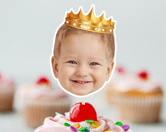 KING  Cupcake Topper (DIGITAL FILE) , Printable CupcakeTopper,   Personalised Cupcake topper, Birthday Cake topper