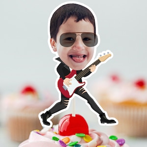 ROCKSTAR Cupcake Topper (DIGITALDATEI), bedruckbarer Cupcaketop, personalisierter Cupcaketopper, lustiger Cupcaketopper