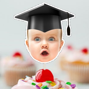 GRADUATION Hat Cupcake Topper (DIGITAL FILE) , Printable CupcakeTopper,   Personalised Cupcake topper, Funny Cupcake Topper