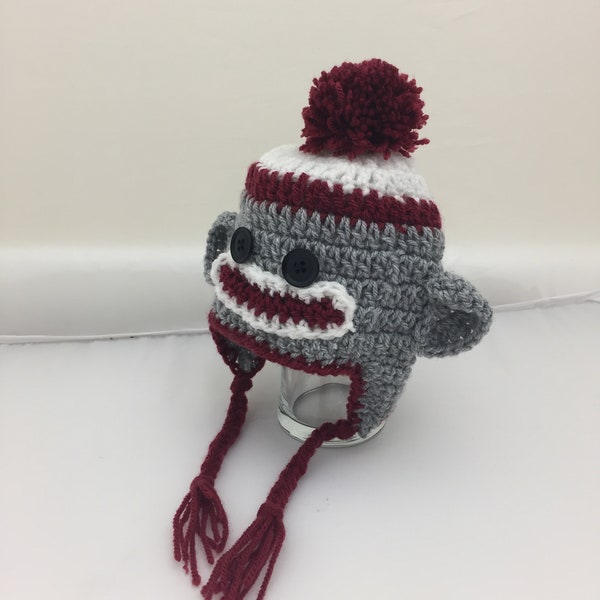 Sock Monkey Bobble Hat