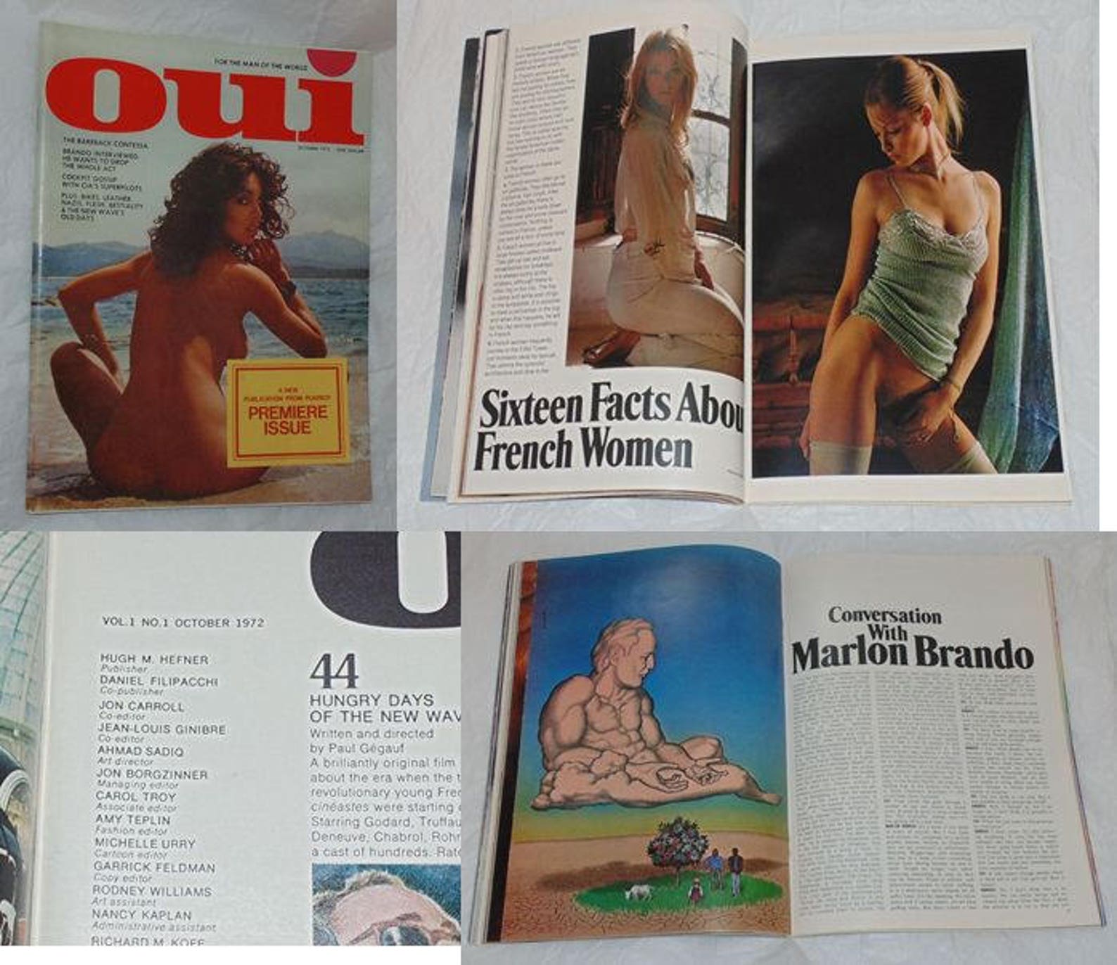 Vintage October 1972 OUI Magazine for Men Volume 1 Number 1 | Etsy