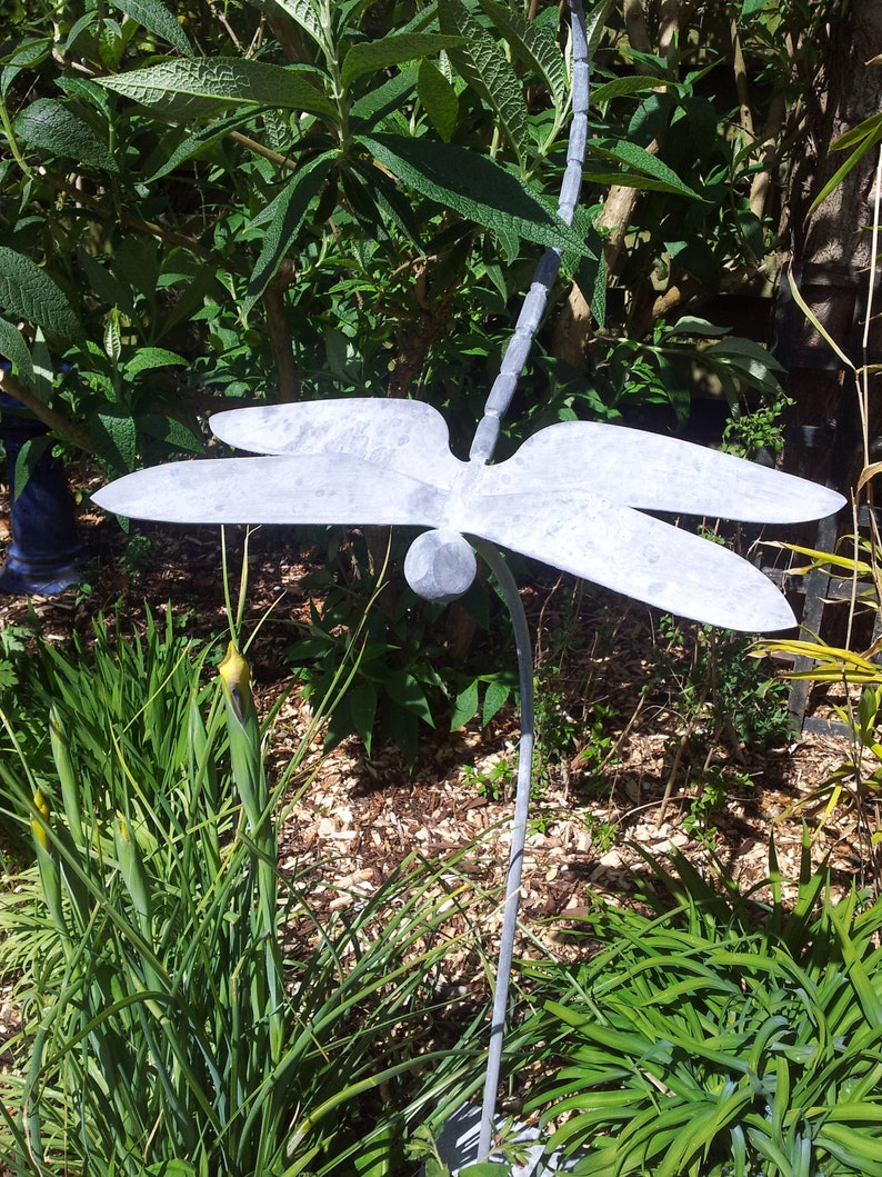 Steel Dragonfly to Enhance a Flowerbed or a Pond. Etsy