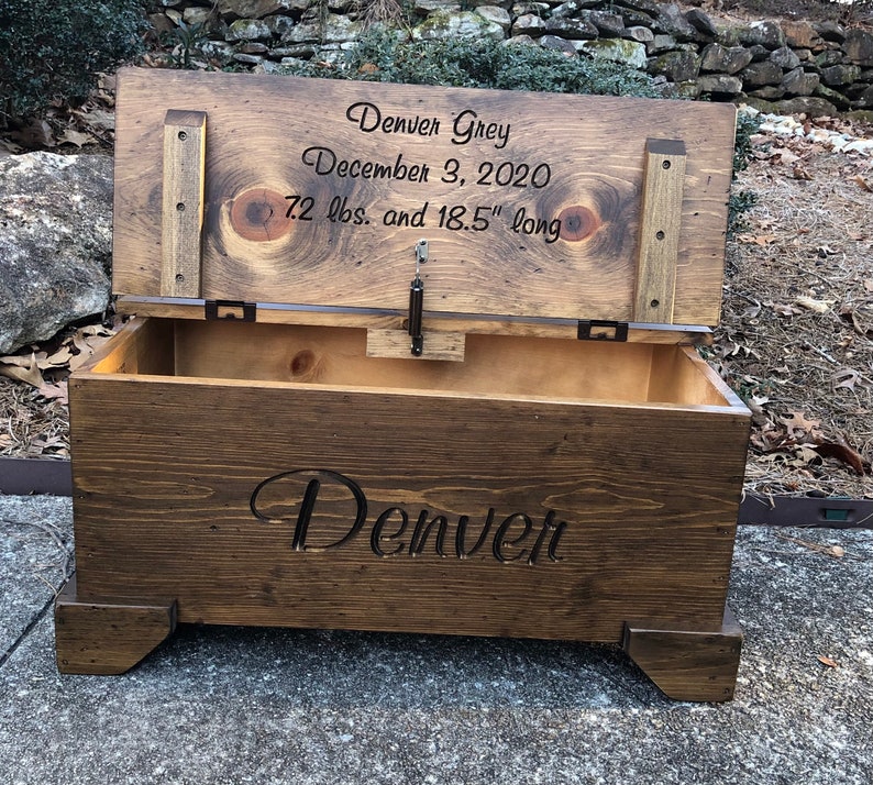 Personalized/hand Carved/toy Chest/toy Box/chest/baby Etsy