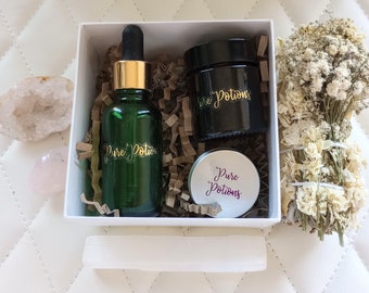 Pure Potions skincare beauty gift box / facial care / natural