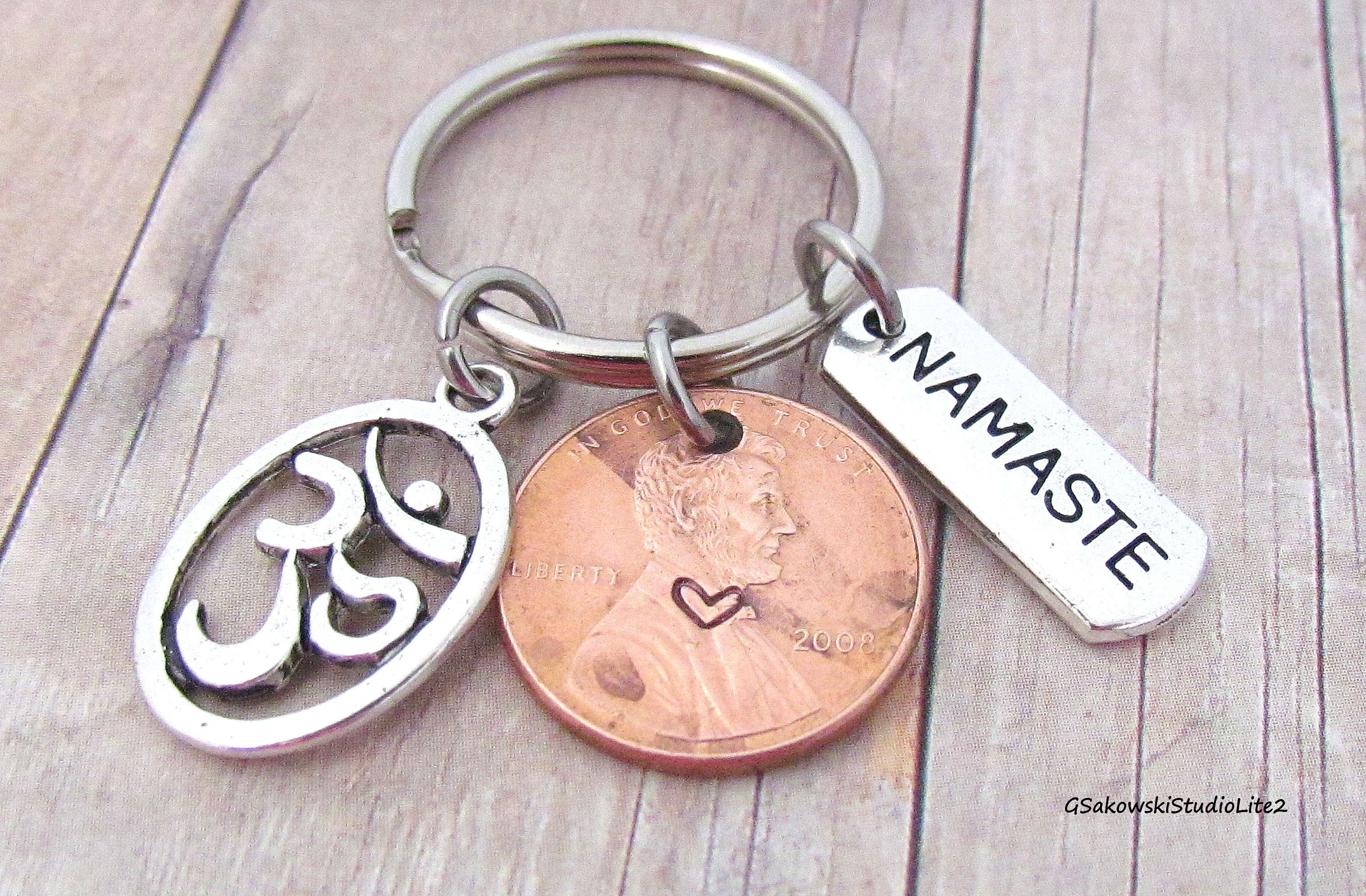 Custom Lucky Penny Keychain Add-on Sold ONLY WITH KEYCHAINS
