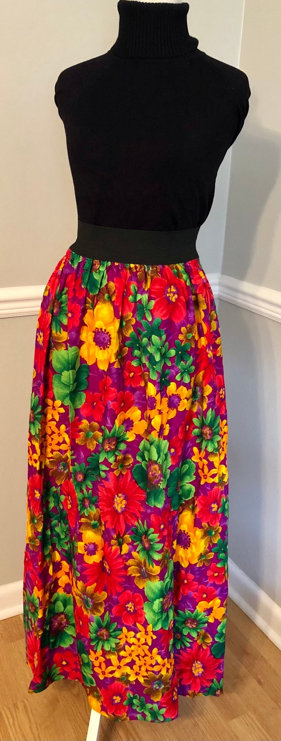 MOD 60s Psychadelic Maxi Skirt!