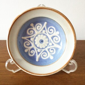 Vintage Ceramic Trinket Dish, Barbara Winrow, 1970s Epworth Slipware Pottery, Cottagecore Decor