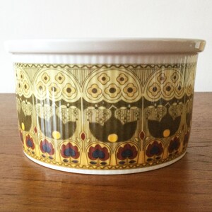 Vintage Royal Doulton Soufflé Oven Dish, 1970s Parquet Pattern, Made in England