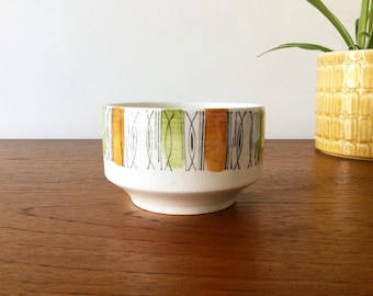 Vintage Kathie Winkle Viscount Sugar Bowl, 1960s Broadhurst Pottery