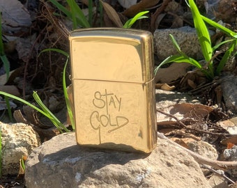 Custom Zippo Lighter Genuine Armor High Polish Gold Brass Personalized Free Birthday Gift Groomsmen Wedding Party