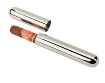 Tube à cigares en acier inoxydable personnalisé, cadeau de fête de mariage, cadeau de garçon d'honneur, fête de mariage, enterrement de vie de garçon, étui de voyage à cigares, porte-cigares