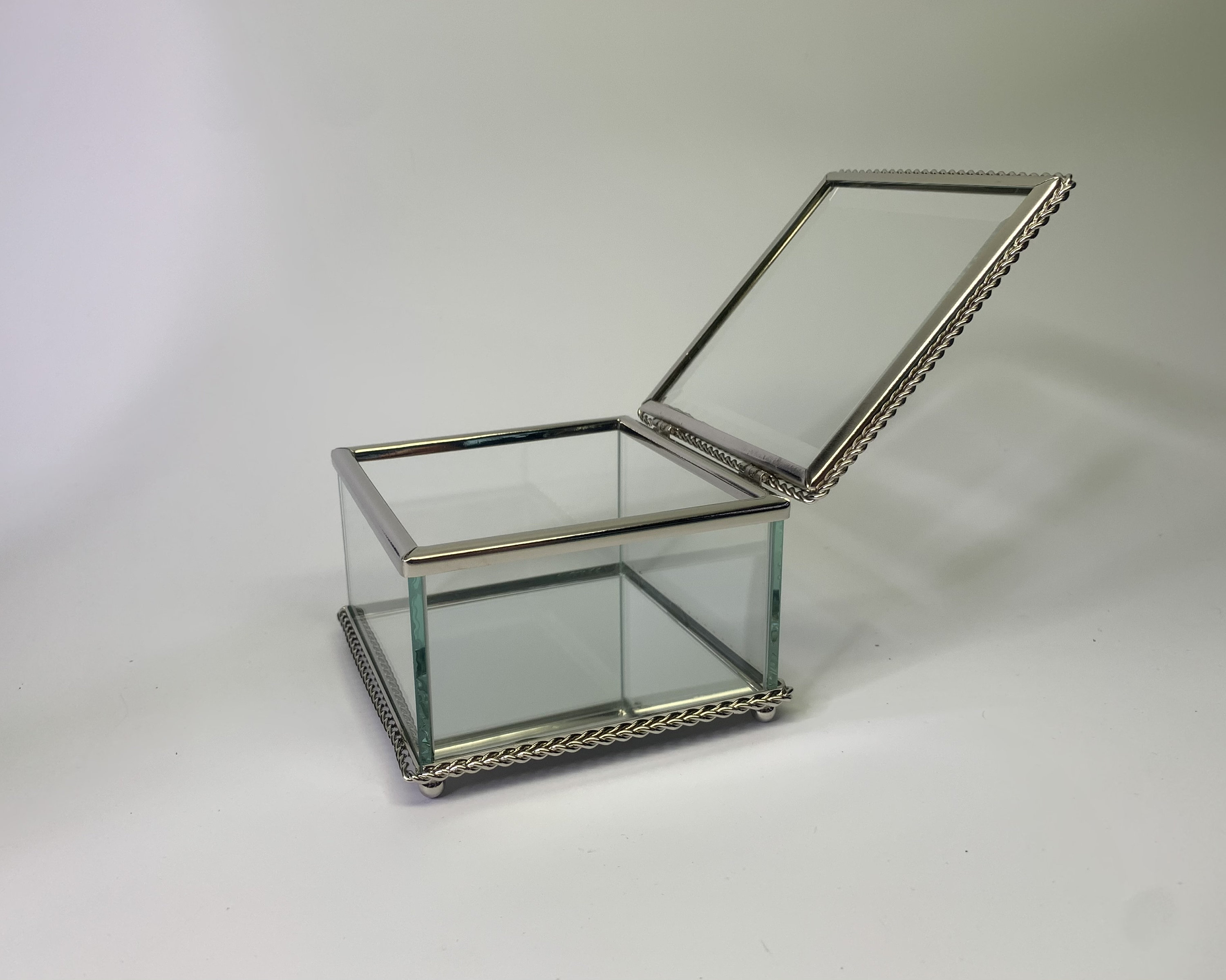 Personalized Square Glass Jewelry Box: Engraved Gift for Mom - Etsy
